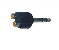 Переходник стерео, с Male Jack (6,35мм) на 2 X RCA (тюльпан) Female STANDS & CABLES ADA062