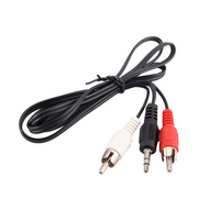 Кабель GOLDEN SHINE CA2R35-3 RCA - шт. 3,5 мм стерео, Gold, 3 м