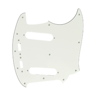 Пластиковая панель, трехслойная, Fender Mustang Japan, Musiclily MX1403AW, состаренный белый