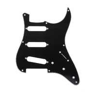 Панель SSS для оригинального Fender Stratocaster Japan Vintage Style, Musiclily MX1405BK, черная трехслойная