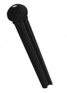 Втулка (бобышка) для акустической гитары Black с точкой A021BK/2PVC