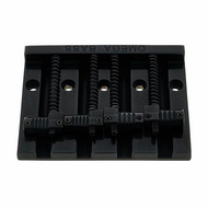 Бридж для бас-гитары AllParts Omega Bass BB-3351-003, рифленые седла, черный