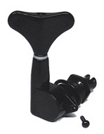 Колки 4 в линию для бас-гитары Paxphil JB-150-4L-BK, черные