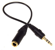 Переходник 3,5мм - 2,5мм, стерео, черный, Fischer Audio AD-213