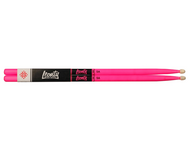 Палочки барабанные Leonty LFP5A Fluorescent Pink 5А флуоресцентные, граб, деревянный наконечник