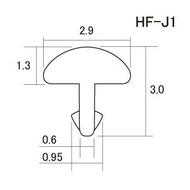 Ладовая пластина нейзильбер, 50 см (ш. 2.9 мм, в. 1.3 мм), Jumbo, Hosco HF-J1, 30 шт
