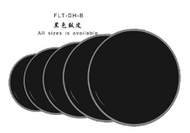 Пластик для барабана 14", черный, Fleet FLT-DH-B-14 