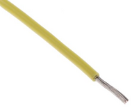 Провод для распайки 26AWG цвет желтый, 100см