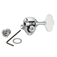 Колки для 4-струнной бас-гитары, 4 в ряд, Gotoh GB-11W-C-(L4), бутон "клевер", хром