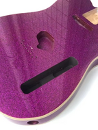 Корпус для электрогитары Telecaster Фиолетовый Purple Sparkle (с блёстками)